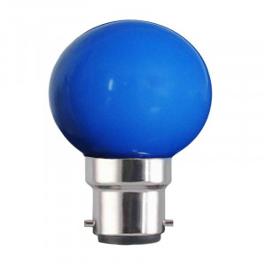 Spherical bulb G45 B22 base blue 230 volts 0.5 Watt
