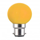 Ampoule sphérique G45 culot B22 couleur jaune 230 volts 