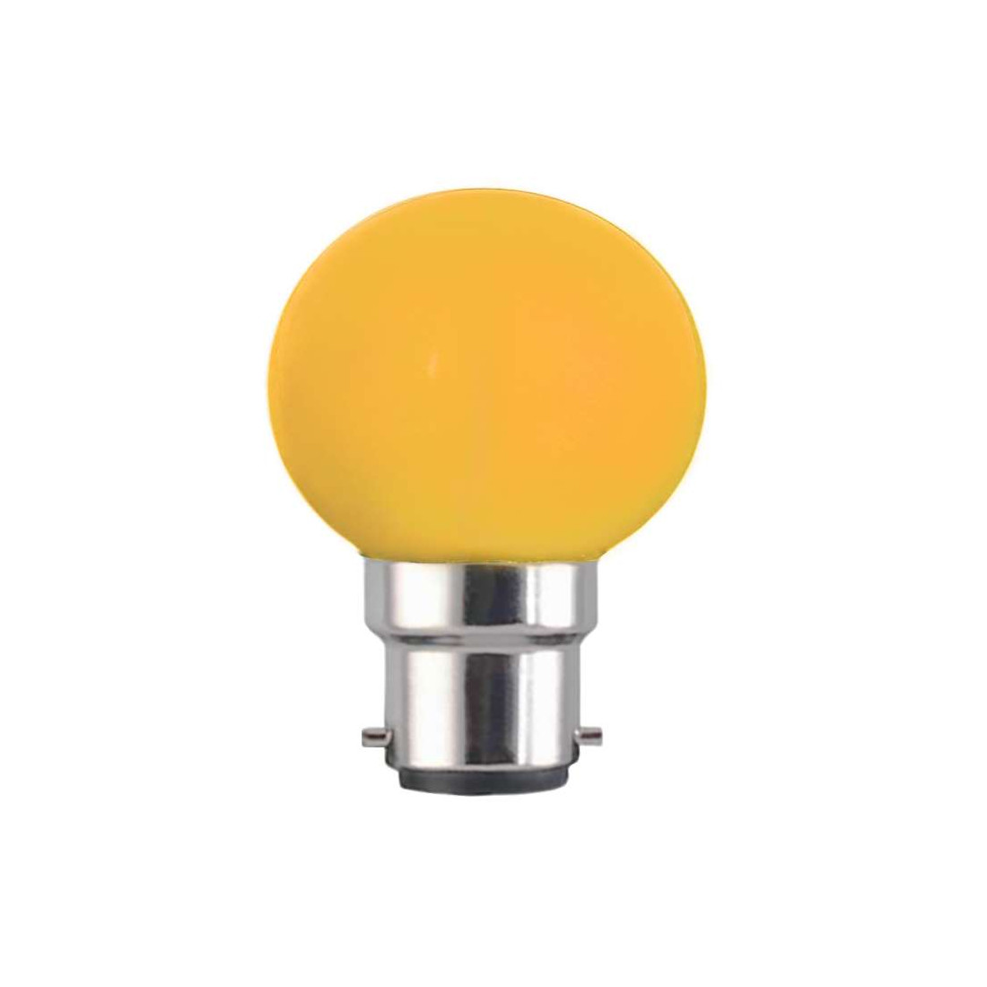 Ampoule LED sphérique G45 culot B22 éclairage jaune 230 volt