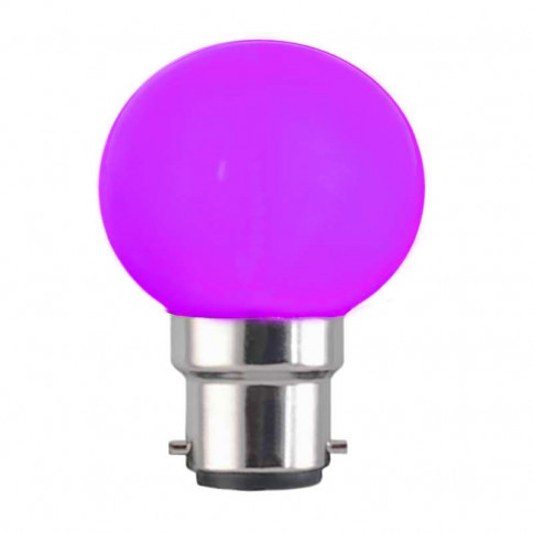 Ampoule LED sphérique G45 culot B22 éclairage violet 230 vol