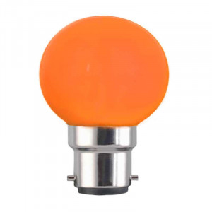 Spherical bulb G45 B22 base orange 230 volts