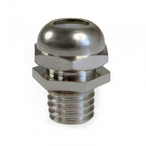 Chrome-plated brass cable clamp M8