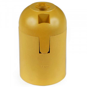 Douille à culot E27 en plastique couleur laiton pour ampoule