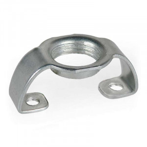 Curved bridge in galvanised steel with M10 thread, height 10mm