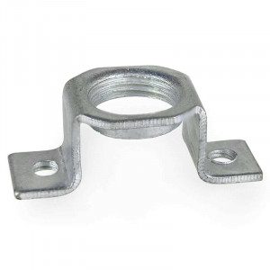 Straight bridge in galvanised steel with M12 thread, height 12mm