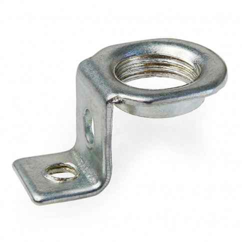 Straight bridge in galvanised steel with M10 thread, height 13mm