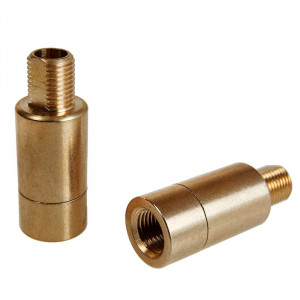 350° rotating brass sleeve for lamp bases on M10 threaded tube