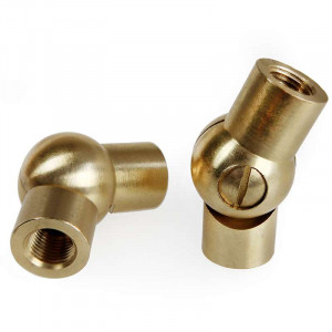 Orella brass ball joint, a joint for M10 threaded tube with 1mm pitch