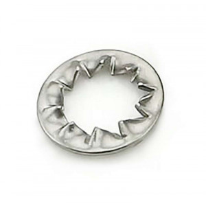 Zinc-plated serrated washer for M4 threaded tube