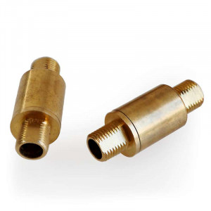 350° male rotating brass sleeve for lamp bases on M10 threaded tube