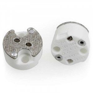 MR16 porcelain lampholder with autogrip connection to bare wire