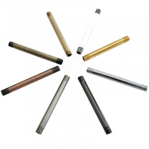  M12 coloured threaded tube, 10 cm long an accessory for bulb sockets