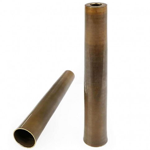 Solid brass tubular body for chandeliers, suspension - height 150mm Ø 27mm