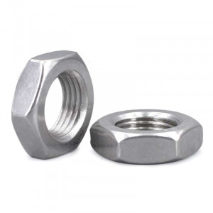 1/8 inch zinc-plated nut, 3mm thick DN6