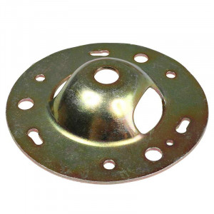 Fixing flange for luminaire mounted on threaded rod - diameter 90mm to 135mm depending on declination