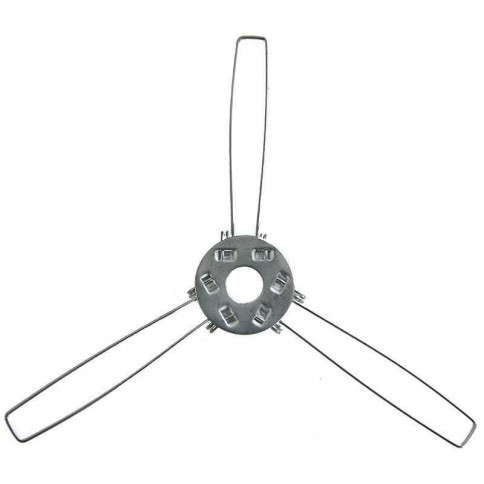 Three-arm spring clamp on M10 rod