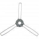Three-arm spring clamp on M10 rod