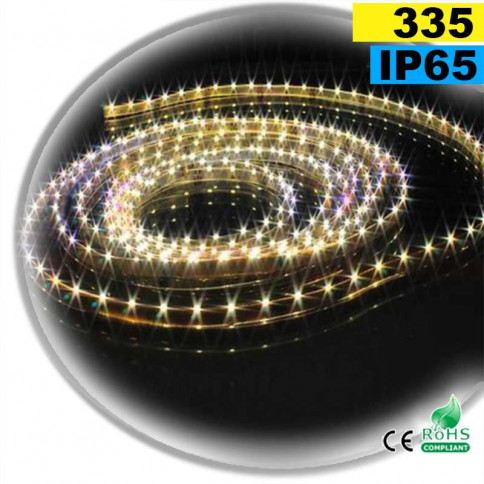  Strip Led latérale blanc chaud LEDs-335 IP65 60leds/m sur mesure 