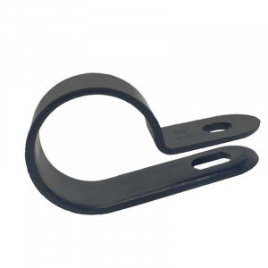 Nylon electrical cable clamp - black
