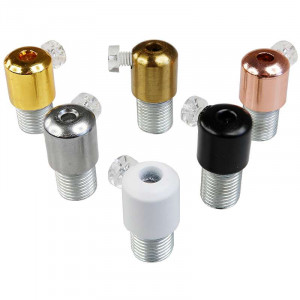 Smooth cable clamp, choice of colours 4.3mm cable diameter