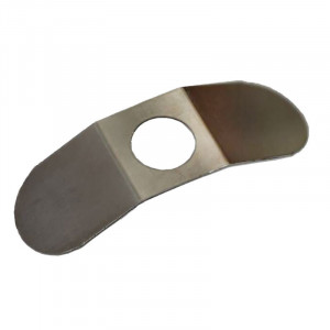 Stainless steel leaf spring on M10 shank, length 50mm