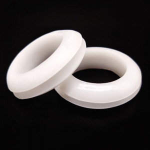 White rubber grommet