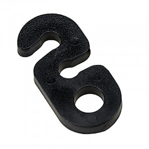 Clevis on cable for luminaire - open eye