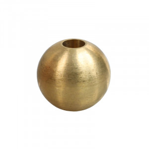 Boule en laiton diamètre 19.5mm trou diamètre 6mm débouchant