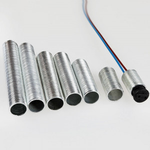 M10 thin tube in galvanised steel - from 15 to 60 millimetres for G4 base lamps