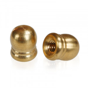 M4 threaded decorative brass ball cap nut