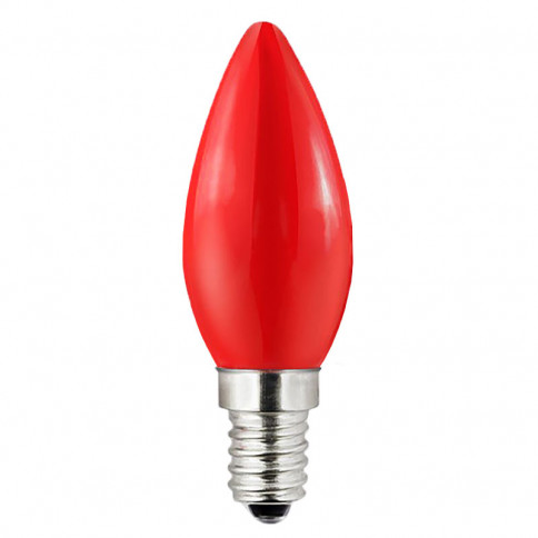 Ampoule flamme à culot E14 couleur éclairage rouge 230 volts