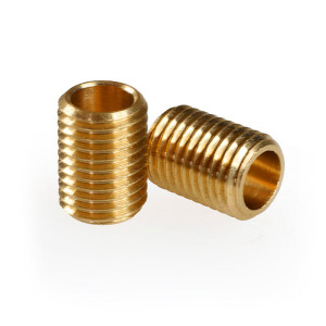 Threaded brass tube with...