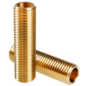Threaded brass tube with...