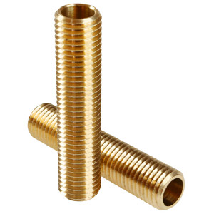 Threaded brass tube with...
