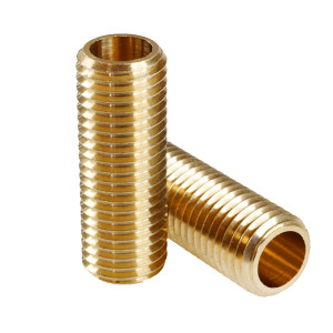 Threaded brass tube with...