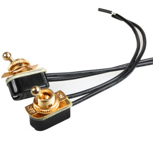 Brass-plated steel lever...