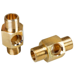 Hexagonal brass sleeve with...