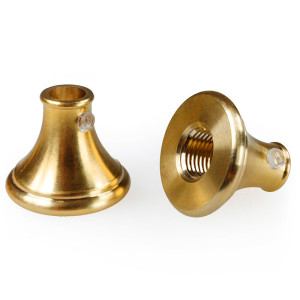 M10 threaded brass electrical cable clamp with M4 locking screw