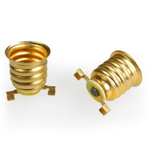 Brass E14 base lampholder -...