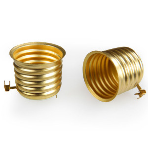 Brass E27 base lampholder -...