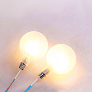 50mm diameter frosted globe glass for D11 base and G4 lamp