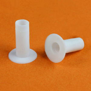 Plastic insulating sleeve for cable entry for E14 lampholder