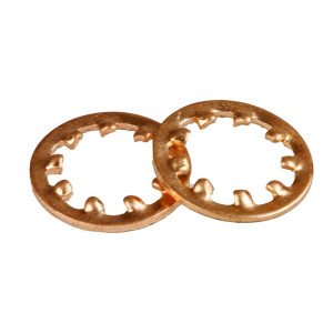 M8 brass fan washer with...