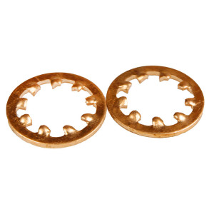 M10 brass fan washer with...