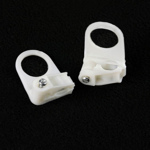 Chape de suspension en nylon blanc avec blocage et anti-traction pour câble plat
