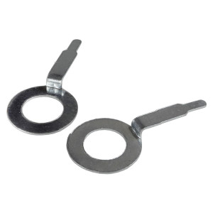 Earthing clamp on M10 tube - 2.8mm female lug