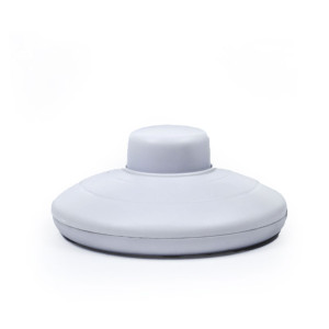 70mm diameter round foot switch - white plastic