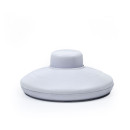 Interrupteur à pied rond diamètre 70mm - plastique couleur blanc
