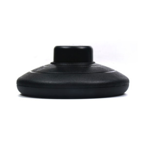 70mm diameter round foot switch - black plastic