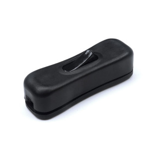 Rocker switch for bedside lamp - black plastic